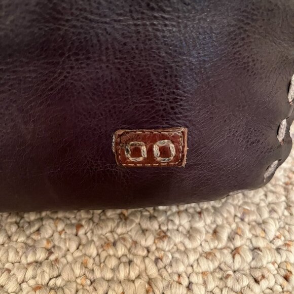 Bed Stu STEVIE Leather Tote Black Teak Rustic, Very Good Preowned Condition - Picture 5 of 15